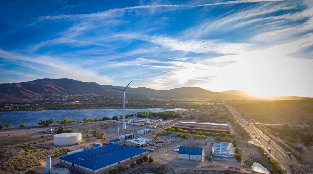 Proyek air bersih dan penghilangan karbon di Palmdale, California. Foto: Capture6.
